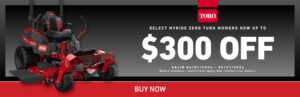 Read more about the article Get $300 Off MyRIDE® Zero Turn Mowers – Comfort meets performance – Residential Lawn Mowers