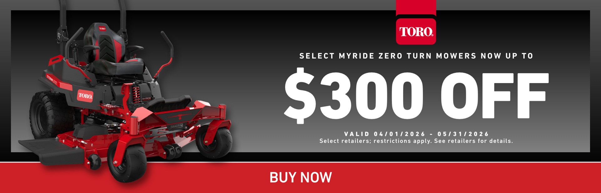 Get $300 Off MyRIDE® Zero Turn Mowers – Comfort meets performance – Residential Lawn Mowers